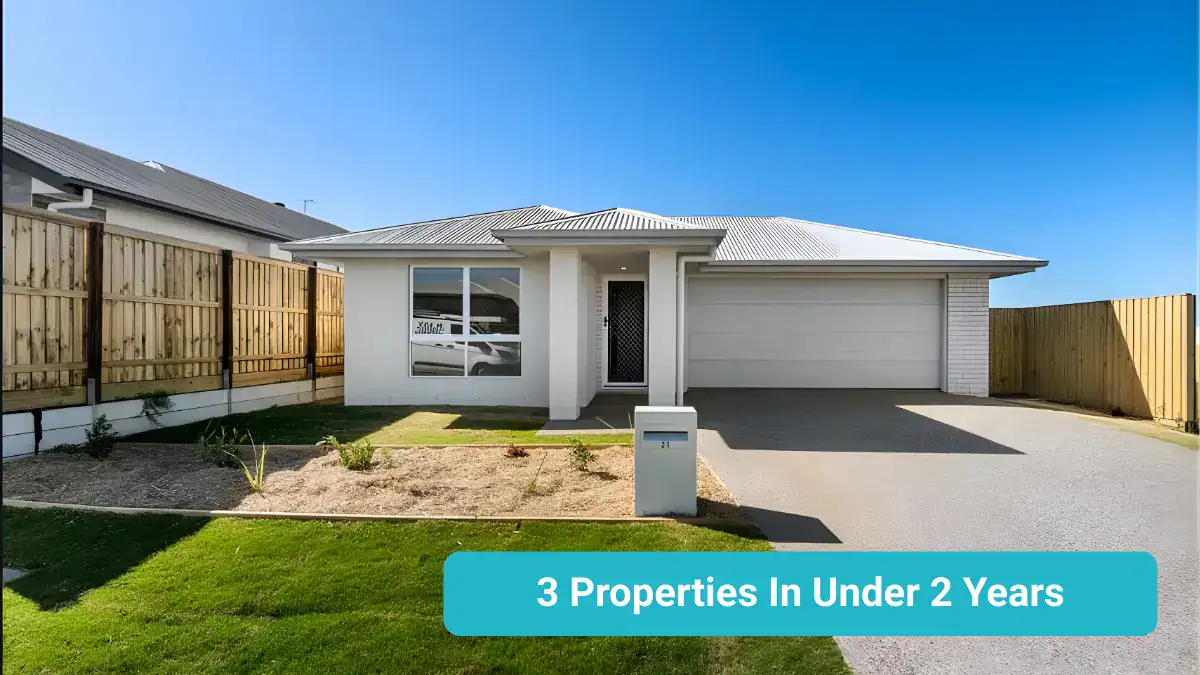 Modern investment home representing a portfolio milestone of three properties purchased in under two years.
