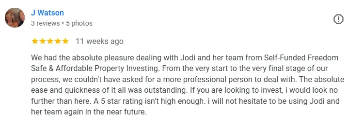Google review from Jason Watson